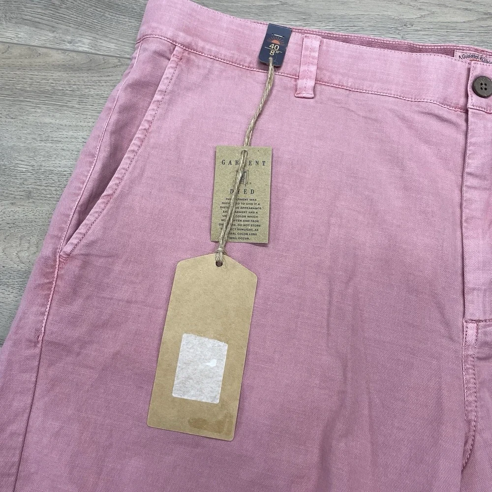 Faherty Classic Chino Short Light Pink Sz 40 Men Stretch Casual Prep